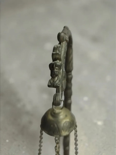 Antiguo Botafumeiro Santiago Protección Hogar Metal C. 1950, foto 5