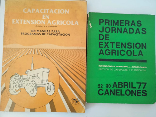 Pack 2 Libros Extensión Agrícola Uruguay Canelones