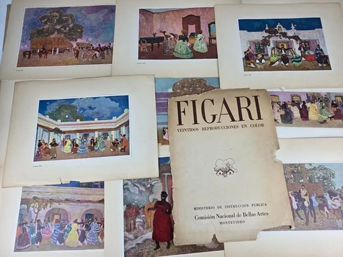 Pedro Figari Lote Láminas Reproducciones Color Arte Uruguayo