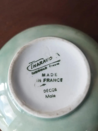 Alhajero Limoges Francia Decor Main 13 Cm Verde Claro, foto 6