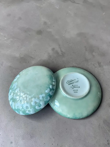 Alhajero Limoges Francia Decor Main 13 Cm Verde Claro, foto 4