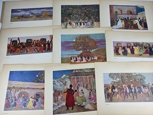 Pedro Figari Lote Láminas Reproducciones Color Arte Uruguayo, foto 3
