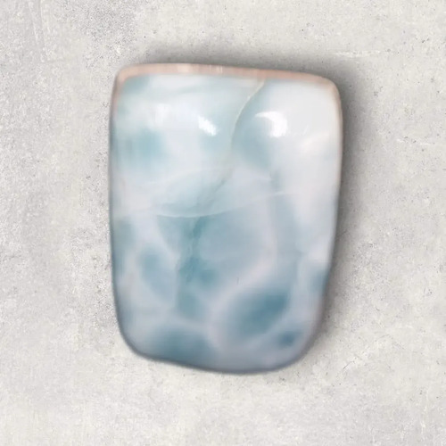 Anillo Plata 925 Con Piedra Larimar Rectangular | Elegancia Celeste 20, foto 3