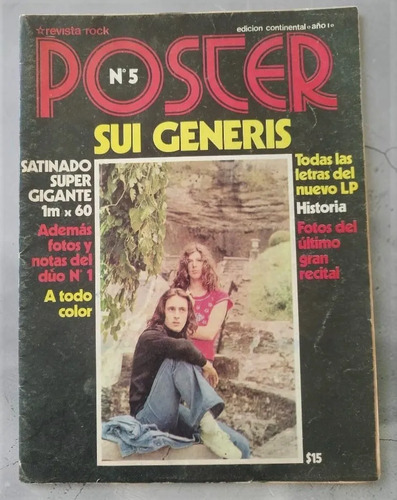 Sui Generis Poster Revista Rock Mick Jagger Material Grafico