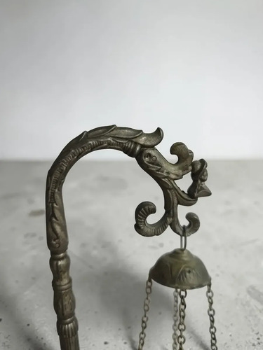 Antiguo Botafumeiro Santiago Protección Hogar Metal C. 1950, foto 3