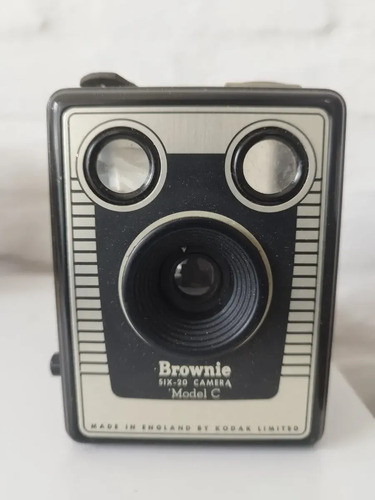 Camara Antigua Kodak Brownie Six 20 Ingles Caja Manuales Uso Negro, foto 2
