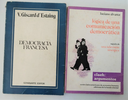 Pack Libros Política Democracia Comunicación Uruguay Francia